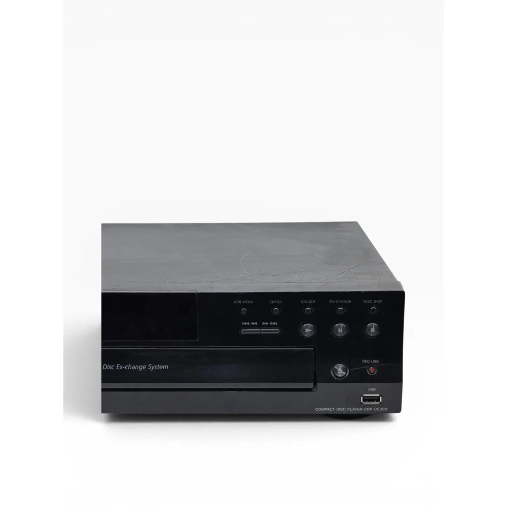 Sony CDP‑CE500 5‑Disc CD Changer USB Recording Tested Works Clean No Remote